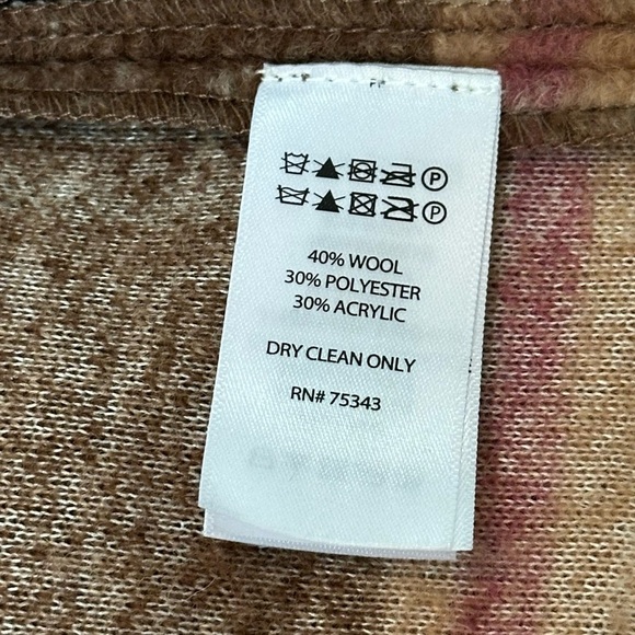 RACHEL ZOE Pink and Tan Plaid Open Front Coat with Pockets Size XS - Picture 4 of 11